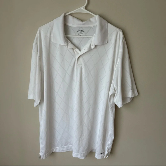 C9 By Champion Golf Polo White Collar Pattern Short Sleeve Shirt Men’s XL - Picture 1 of 5